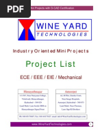 Wine Yard: Project List