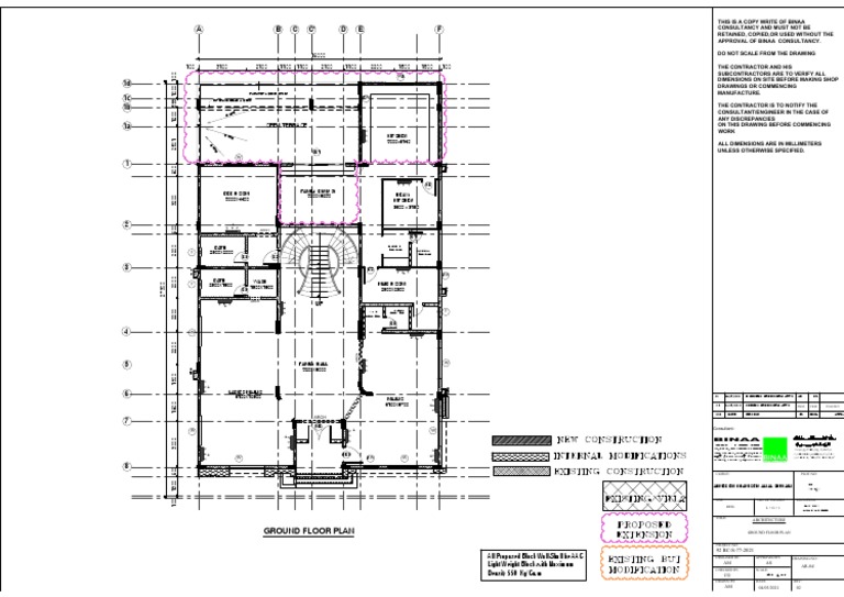 Floor Plan and Dimensions for a Residential Property with Notation of ...