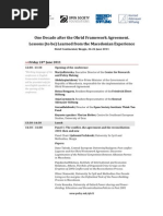 Download Conference Program One Decade after the Ohrid Framework Agreement Lessons to be Learned from the Macedonian Experience by CRPMmk SN57352884 doc pdf