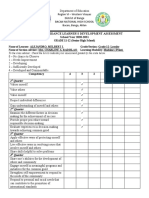 Homeroom guidance assessment Senior High