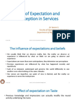 Expectation and Perception in Services