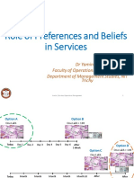 Preferences and Beliefs in Services