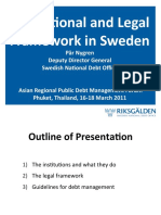Institutional and Legal Framework in Sweden