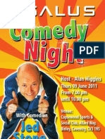 Salus Comedy Flyer Alan Higgins