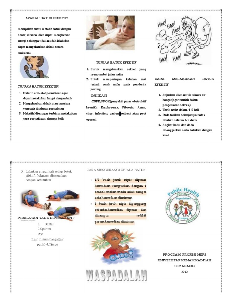 Pdf Leaflet Batuk Efektif Pdf