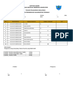 Daftar Hadir Siswa Sesi 1