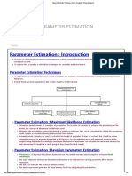 Parameter Estimation Techniques