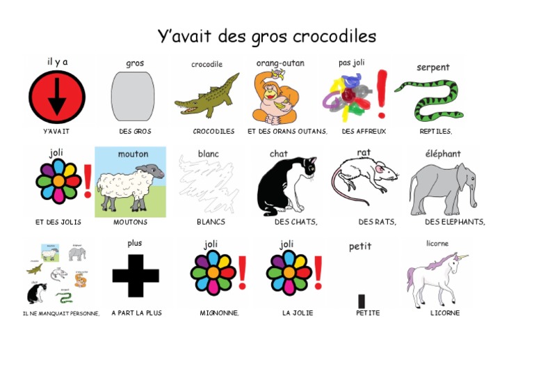 Y'avait Des Gros Crocodiles | PDF