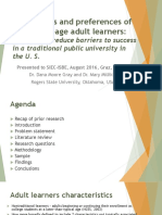 Perceptions and Preferences of Traditional-Age Adult Learners