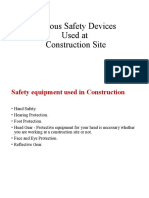 Various Safety Devices Used at Construction Site