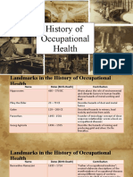 History OF Occupational Health