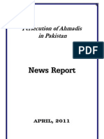 Monthly Newsreport - Ahmadiyya Persecution in Pakistan - April, 2011