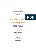 Modyul 3 FILIPINO BILANG IKALAWANG WIKA (Ibarreta, Rubilyn O.-Bsed-Fil 3)