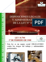 XDisposiciones Legales y Adm. Ley N° 16744