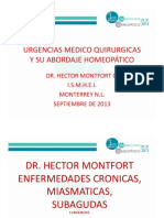 Urgencias, Un Abordaje Homeopatico