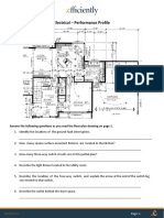 Electrical - Performance Profile: Answer The Following Questions As You Read The Floor Plan Drawing On Page 1
