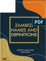 Zambezi Names and Definitions by Lukuta Malcolm Munyaza
