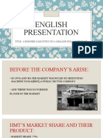 English Presentation: Title: A Business Case Study of A 31billion Dollar Company