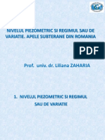 Nivelul Piezometric. Resurse Apa Subt Romania
