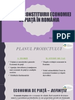 Etapele Constituirii Economiei de Piață În România