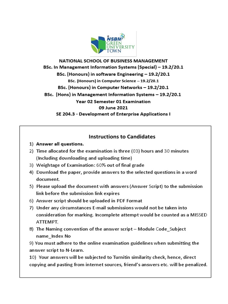 BSc Honours Computer Science Exam 2021 | PDF | Http Cookie | Login
