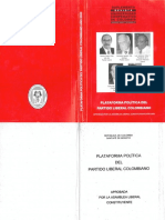 Plataforma Política Del Partido Liberal Colombiano (2000)
