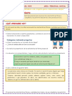 Sesión 1 de Personal Social - Lunes 28 de Marzo-4to Grado-2022