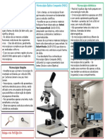 Microscopia (Tipos de microscópios)