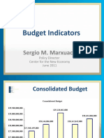 Budget Indicators: Sergio M. Marxuach