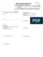 Examen Mensual Iv de Quimica