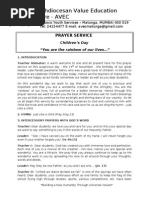 Download Prayer Service 14 Nov 09 by Archdiocesan Value Education Centre SN57359660 doc pdf