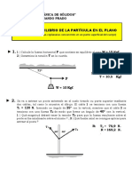 Taller 1 - Equilibrio de La Partícula en El Plano