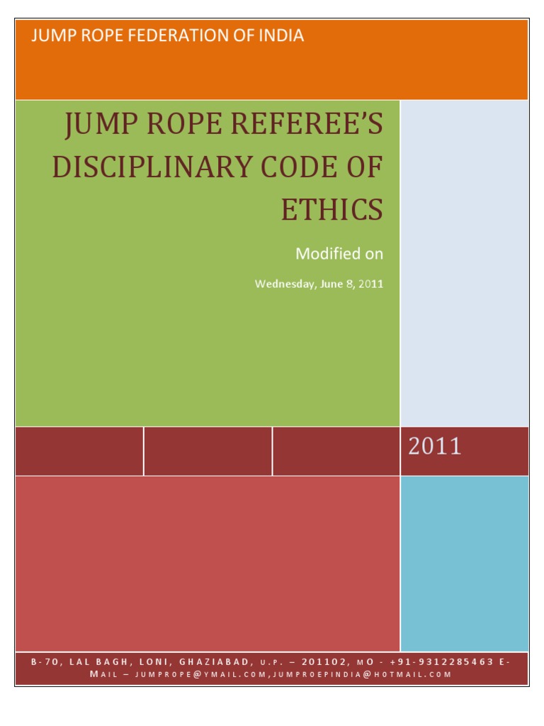 Referees Code of Ethics Descargar gratis PDF Referee Judge