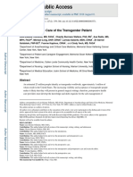 HHS Public Access: The Perioperative Care of The Transgender Patient