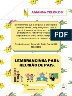 Lembrancinha para Reunião de Pais.: Amanda Telekids