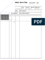 Orden de Mantenimiento-Lista de Tareas: Fecha de Impresión Pagina