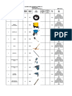 计划需用时 间 Tiempo Planificado de Usar 材质要求 Requerimient os de materiales