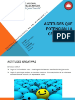 Actitudes Que Potencian La Creatividad