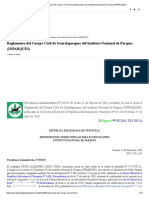 Reglamento Del Cuerpo Civil de Guardaparques Del Instituto Nacional de Parques (INPARQUES)