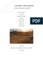 Informe 2016 Proyecto Arqueológico Cochasquí