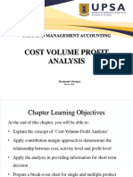 Cost Volume Profit Analysis Lecture Notes