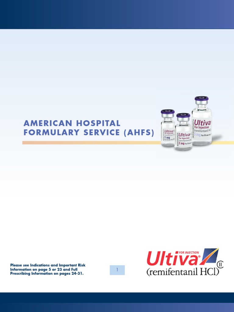 American Hospital Formulary Service (Ahfs) | Download Free PDF ...