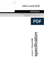 A Level OCR Music Specification