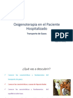 Oxigenoterapia en El Paciente Hospitalizado: Transporte de Gases