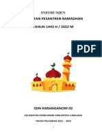 Instrmen Monev Pesantren Ramadhan 1443 H 2022