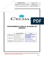 CL-P-SIG-39. Procedimiento para El Bloqueo de Energía