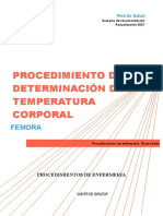 Procedimiento de Determinación de La Temperatura Corporal: Femora