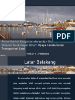 Presentasi Peran Kantor Kesyahbandaran Dan Otoritas Pelabuhan Teluk Bayur Dalam Keselamatan Transportasi