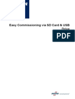 Easy Commissioning Via SD Card & USB Drive: Application Note