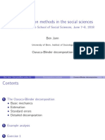 Decomposition Methods in The Social Sciences